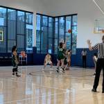 Vashons Ava Butler shoots a free-throw on the way to victory over the Eastside Eagles (Courtesy Photo).