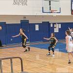 The girls basketball team, playing in the Trout Lake tournament, above, is in the midst of its most winning season in years. (Chris Kobelin Photo)