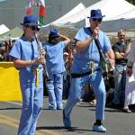 Courtesy Photo                                Dr. Gary Koch leads clinic staff in a Strawberry Festival parade as the Marching Sphygmomanometers, emphasizing blood pressure control.
