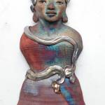 This ceramic wall hanging by Anita Feng is one of the items up for sale at this weekends Zen Center Art Show at VCA (Courtesy Photo).