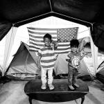 Island photographer David Lynch is publishing a book of photographs documenting the migrant caravans (David Lynch Photo).