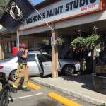 Car hits ACE Hardware in Thriftway parking lot