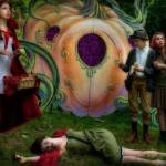 Giovanna Mangione, Louise Moody, Isaac Hughes and Ellie Hughes perform a fairytale vignette in a previous edition of Swampbottom Jamboree (Jeff Dunnicliff Photo).