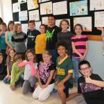 The 3rd-grade students of Chautauqua Elementary School with their teacher, Marjorie Butcher (Peggy Chapman/Staff Photo).