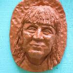 Nan Leiters Ina Oppliger (My North Star) is included a group clay portrait exhibition honoring past and present members of Vashons LGBTQ community. The works were made in conjunction with Vashon Heritage Museums In and Out: Being LGBTQ on Vashon Island, under the tutelage of local potter Liz Lewis (Courtesy Photo).