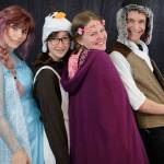 Zoey Wilson, Phoebe Ray, Lucy Rogers and Gabriel Dawson are in the cast of Frozen, Jr. The show will be presented at 7 p.m. Friday, July 26, at Vashon Center for the Arts (Kevin Hoffberg Photo).
