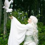 Islander Lynann Politte is running as Eirene, the Goddess of Peace, for unofficial mayor of Vashon in support of Vashons DOVE Project (Courtesy Photo).
