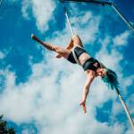Danya Volkov, an aerialist who is versed in dance and circus arts, performs in the Open Air lineup (Orlin N. Photo).