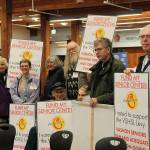 Islanders attended Mondays town hall in support of the Vashon Senior Center (Paul Rowley/Staff Photo).