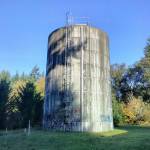 The Burton Water Companys 40-foot tall tank is used for high demand service in the summer months (Paul Rowley/Staff Photo).