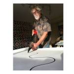 Just let it glide: Vashon artist designs large pen for work