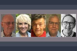 The members of the board of commissioners for the Vashon-Maury Island hospital district are (left to right): Eric Pryne, LeeAnn Brown, Don Wolczko, Wendy Noble and Tom Langland.