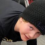 Students improve core strength through planking