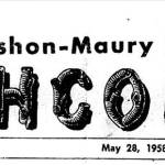 The May 28, 1958, Beachcomber banner (Courtesy Photo).