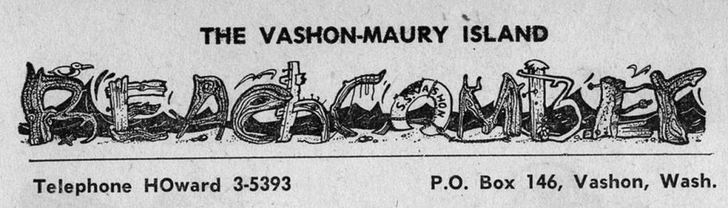 The July 3, 1958, Beachcomber banner (Courtesy Photo).