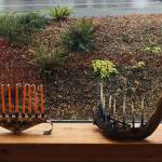Two of 27 menorahs on display  an installation islander Risa Stahl called a menorah flash mob  graced Vashon Center for the Arts lobby in December. (Courtesy photo)