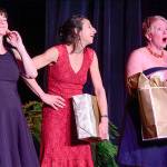Adrienne Corcoran, Martha Enson, and Juniper Rogneby perform in the 2017 edition of 14/48 festival on Vashon (Michelle Bates Photo).