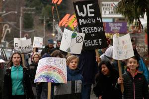 Students march for civil rights