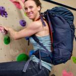 Andy James Photo                                Lyra Pierotti with her backpack, a 38-liter Osprey Mutant.