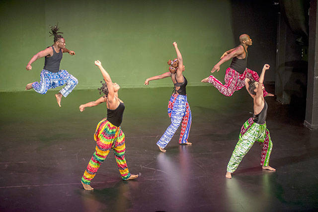 Gansango Music Dance will present Round-Trip Africa, a performance of contemporary and traditional African dance and drumming, at 7:30 p.m. Thursday, Feb. 27, at VCA (Courtesy Photo).