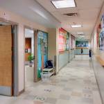 An empty hallway in Chautauqua Elementary School last month (Paul Rowley/Staff Photo).