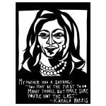 This portrait of Kamala Harris, part of The Womens Wisdom Project by artist Anna Brones, can be found on the artists website annabrones.com. More than two dozen other artworks in the series, all depicting inspirational women, can be seen and purchased in Vashon Center for the Arts new online gallery, at vashoncenterforthearts.org (Courtesy Photo).