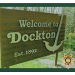 Welcome sign guiding Dockton visitors stolen