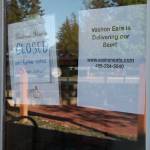 A sign posted in the window of Vashon Brewing Community Pub (Paul Rowley/Staff Photo).