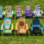 Vashon Center for the Arts is holding an online auction for 11 one-of-a-kind, locally-embellished Adirondack chairs (Courtesy Photo).