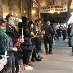 At Vashon vigil, hundreds line the street to protest racism