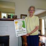 Barbara Steen in her home of 60 years on Vashon built in 1924 by Garner Steen (Paul Rowley/Staff Photo).