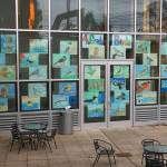 A flock of bird drawings graced the entry to Vashon Center for the Arts earlier this summer, after the completion of a long-running art project, led in recent years by Bruce Morser for Vashon Artists in Schools. Each year, fourth-grade students create drawings of birds, but this year, Morser coached the kids online as they created their drawings at home (Courtesy Photo)