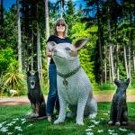 Elaine Summers strikes a pose with some of her creations (Courtesy Photo).