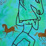 Horse Play by Brian Fisher is included in ViVAs annual membership show, to be held at Vashon Center for the Arts for the first time this year (Courtesy Photo).