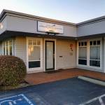 Landland Dental Associates on Monday evening. A sign in the door said the office will be closed the week of Oct. 5 and reopen Oct. 12 (Paul Rowley/Staff Photo).