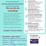 The ongoing suicide prevention effort continues this month, building on the live broadcast panel discussion in September: Tales from the Edge, Suicide Survivors Share Their Stories. This months all-island postcard mailing, shown here, provided more detail on the LEARN program of suicide prevention. Several other community events have been held, and a series of five short videos with suicide survivors is planned in the next month. If you missed last months live broadcast, a recording is available at tinyurl.com/y3eqxbpp (Courtesy Photo).