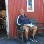 Ron Irvine, in one of his favorite spots just outside his winery (Elizabeth Shepherd Photo).