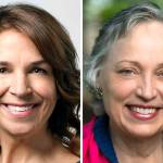 Hilary Franz (left) and Sue Kuehl Pedersob