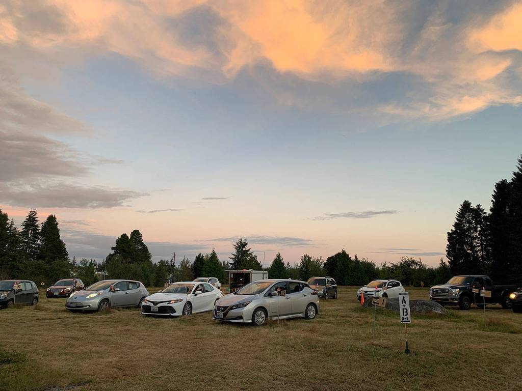 Vashon Theatre, in partnership with Open Space for Arts & Community, opened the Night Light Drive-In on the grounds of Open Space in July (Max Sarkowsky Photo).