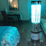 Vashon Community Care has brought in Skytron robotic units that disinfect with ultraviolet light. We are aggressively using these to eradicate any contamination. Every square inch of the building will be scoured by these ultraviolet light systems, according to Wendy Kleppe, Executive Director at the facility (Courtesy photo VCC).