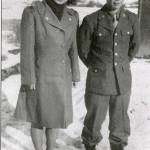 Mary and brother Yoneichi, both in uniform, at Heart Mountain concentration Camp in 1943 (Courtesy Photo).
