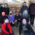 Pictured are Kerri Grace and VHH Board Member Jessica Kennan along with members of the sewing team including Amelia Ecevedo, Diane Brenno, Bekah Townsend, Candy Jennings, Amy Baldinger, DeeAnn Williams, Tina Witherspoon and Donna Kaplan (Courtesy Photo).