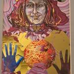 The Butterfly Queen, by Beverly Naidus, is part of a new exhibition at Vashon Center for the Arts celebrating Womens History Month (Beverly Naidus Artwork).