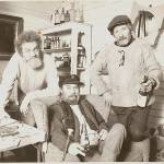 Jim Smith, Billy Lee Sandiford, and Jakk Corsaw at the Portage Store (Photo Courtesy Vashon Heritage Museum).