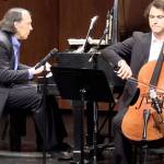 Mark Salman, pianist, and his son Jonathan, cellist, will join music authority Michael Tracy for a celebration of Beethoven at 4 p.m. Sunday, March 14, at vashoncenterforthearts.org (Courtesy Photo).