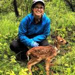 Laura Prugh, seen her in recent fieldwork, will present a talk called Wildlife DNA Discoveries, at 7 p.m. Wednesday, March 10, on vashoncenterforthearts.org (Courtesy Photo).