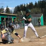 Maxwell Delgado-Williams at the plate (Matt Harvey Photo).