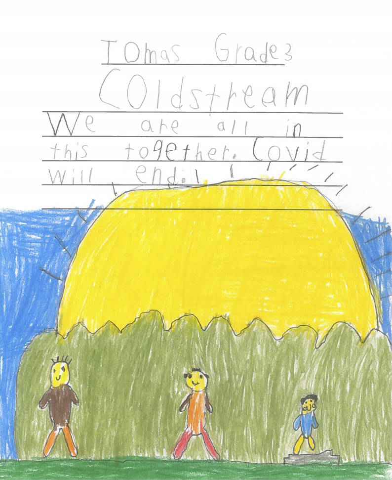 Coldstream elementary students provide advice to adults amid the COVID-19 pandemic.