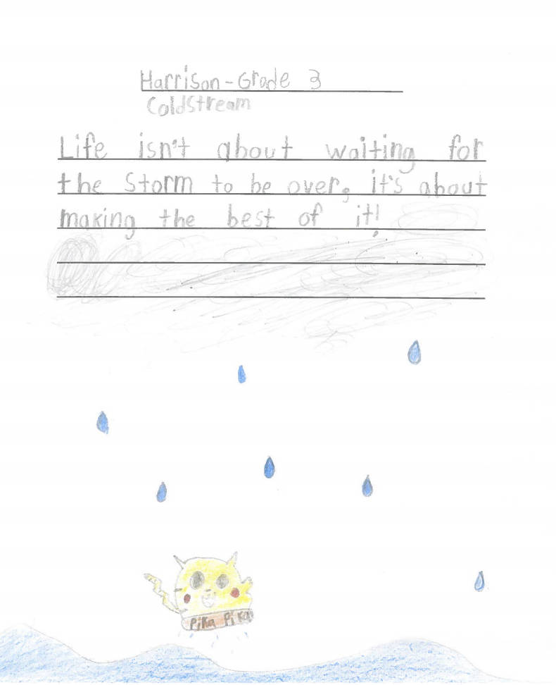 Coldstream elementary students provide advice to adults amid the COVID-19 pandemic.