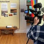 At a recent video shoot for Vashon Heritage Museums upcoming fundraising event, Jeff Dunnicliff captured local historian Bruce Haulmans enthusiasm for the work of the small local history museum (Courtesy Photo).